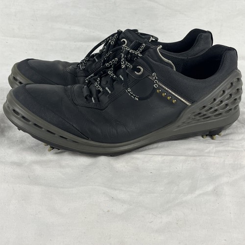 Ecco Biom HydroMax Golf Shoes Men's Size 43/9-9.5 US Black Leather - Picture 2 of 9