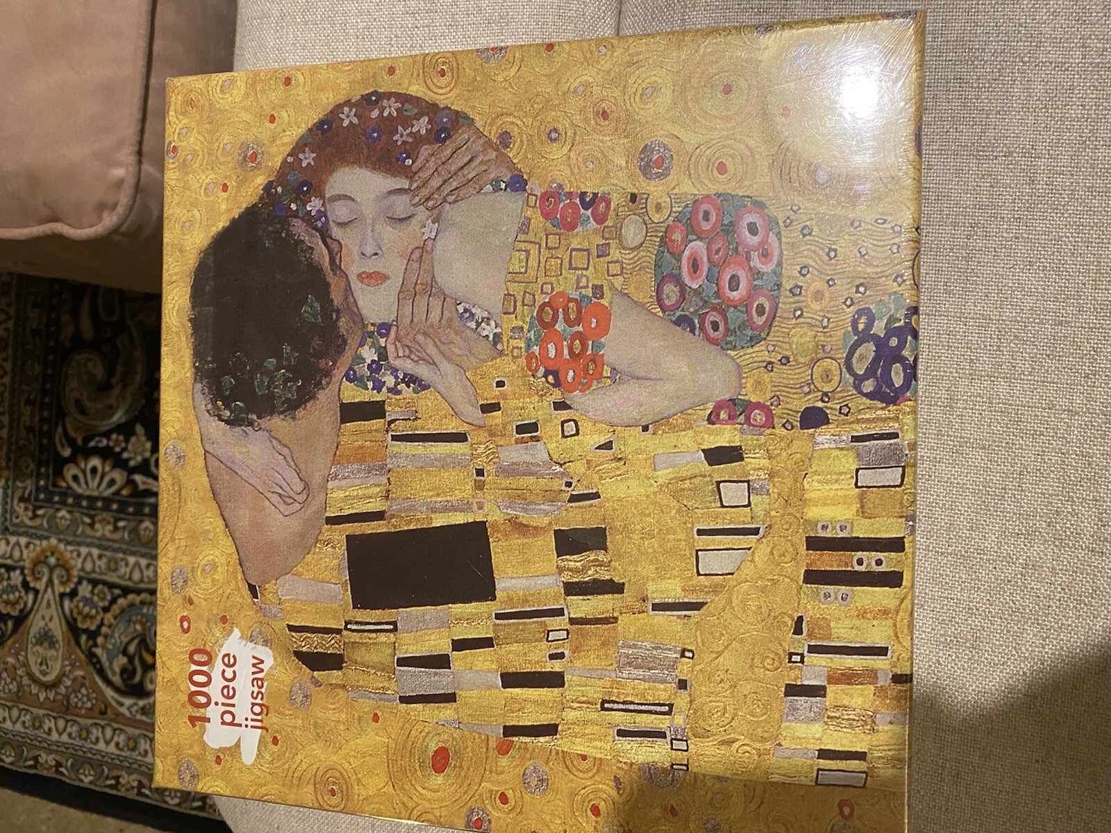 Jigsaw Puzzle 1000 Piece, The Kiss by Gustav Klimt, New and Sealed