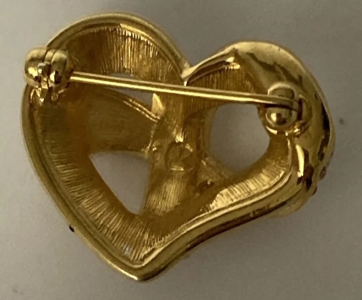 Prendedor SWAROVSKI Joyería Rosa y Cristal Transparente Corazón Cáncer de Mama Foto 2 de 3