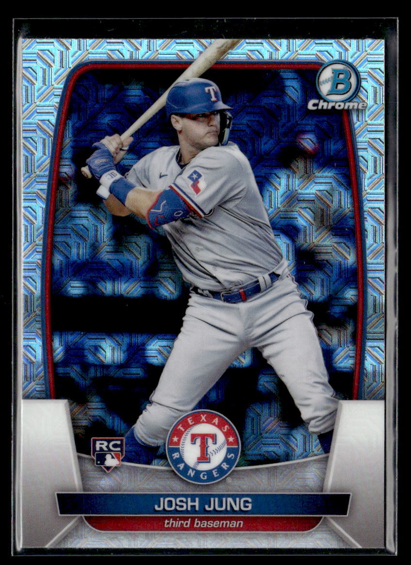 Josh Jung RC - 2023 Bowman Mojo Refractors Rookie #43 Texas Rangers