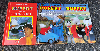 Ladybird Book Rupert and The Frog Song Paul McCartney Rare Cover Plus 2 Other