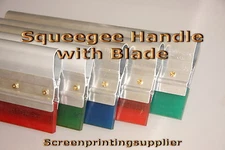 8" Screen Printing Squeegee -Aluminum Handle with 80 Single Duro Blade