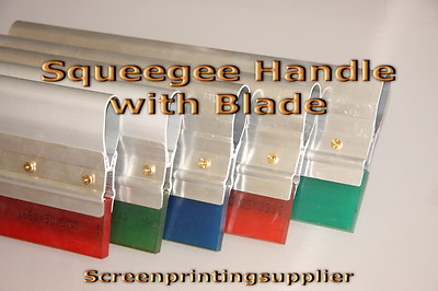 8'' Screen Printing Squeegee -Aluminum Handle with 75 Single Duro Blade