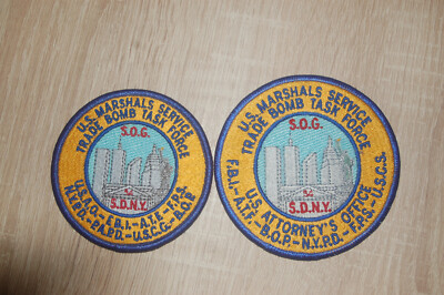 NYPD US Marshals Service Trade Bomb Task Force SOG   verschieden - 2 Patch Set -