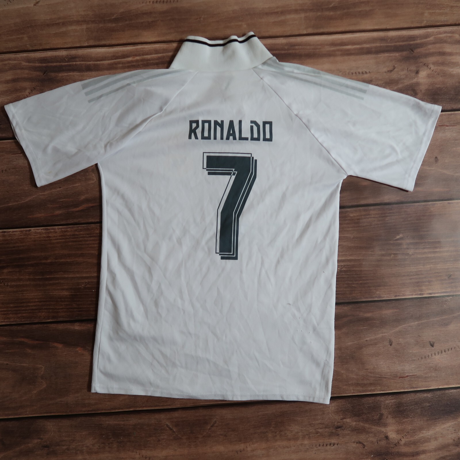 ✅Vintage Soccer Jersey REAL MADRID RONALDO #7 Home Football Shirt, Boys Size