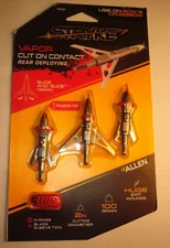 NEW ARROW HEAD ASSORTMENT  Allen Bullet Points 125 Grain 5/16M STRYKE RAZOR EDGE