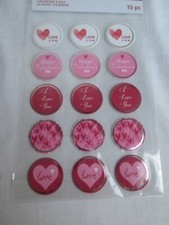 Lot of 3 pkgs of Recollections Assorted Valentines Day Stickers 45 Pcs Total