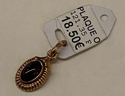 Pendentif Livre Ancien - Plaqué Or Jaune - Breloque Charme Vintage - Neuf De Stock