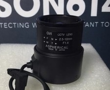 GVI GV-2.5-10ADC CCTV Camera Varifocal Lens W/ 2.5-10mm 1/3  F1.4 CS TESTED 