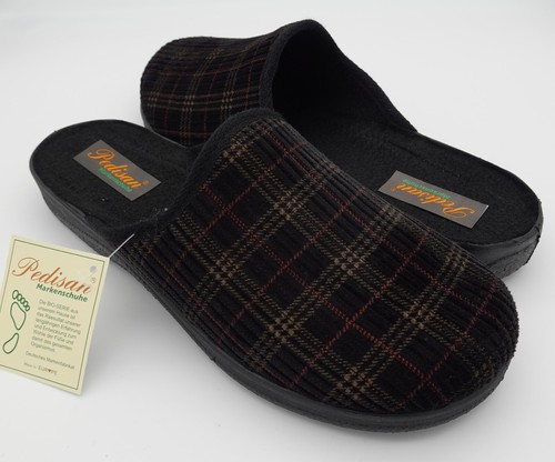 Hausschuhe Cordsamt Hüttenschuhe Puschen Intermax Pedisan Pantoffel Schlupfer - Bild 4 von 6