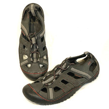 J-41 WATER READY SANDALS BLACK ADVENTURE ON UNISEX MEN'S SIZE 8/9.5 WOMEN'S