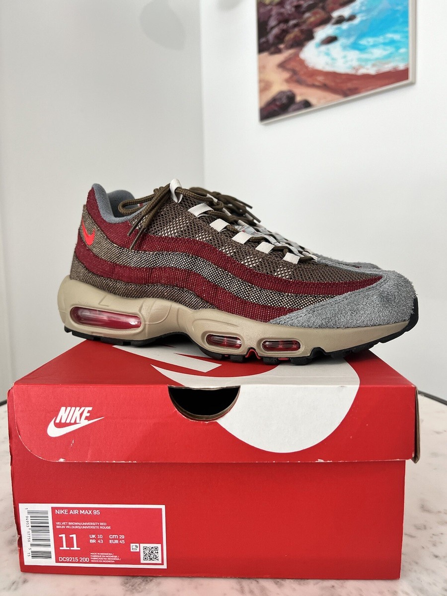 Nike Air Max 95 Freddy Krueger Velvet Brown/Univ. Red, BNIB