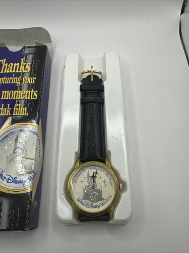 Orologio 1996 Kodak Film Walt Disney World 25° Anniversario NUOVO in Scatola - Foto 3 di 4