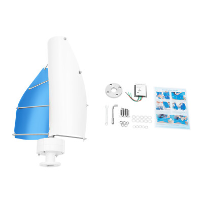 100W Vertical Axis Wind Turbine Generator 12V with Controller Home Windmill Kit