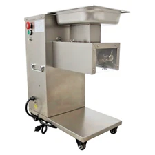 8mm Commercial Meat Cutter Stainless Steel Blade Cutting Machine Slicer 500KG/H
