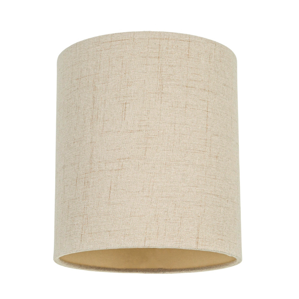 Contemporary and Sleek Taupe Linen Fabric 6"" Cylindrical Lamp Shade 60w Maxim...