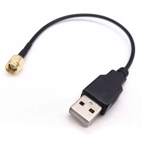 Adaptador conector cable coaxial de datos de computadora RG174 SMA macho hembra a USB NUEVO - Imagen 3 de 6