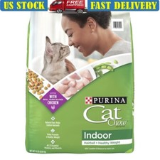 Indoor Dry Cat Food Hairball Control Healthy Weight Chicken 15lb Kibble New