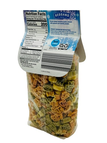 Pasta de Navidad Trigo Semolina (Trineo Santa Shapes) 1,1 lb 500 g Reggano 08/25 - Imagen 6 de 24