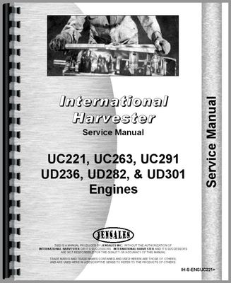 International Harvester UC221 UC263 UC291 UC301 UD301 Power Unit Service Manual