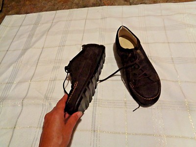 ecco brown leather lace up shoes size 41 10/10.5 | eBay display picture 3