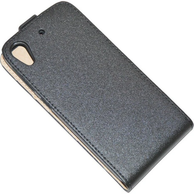 SFLIP CUSTODIA COVER BOOK FLIP LIBRO SILICONE CASE HTC DESIRE 626 BLACK NERA - Immagine 3 di 4