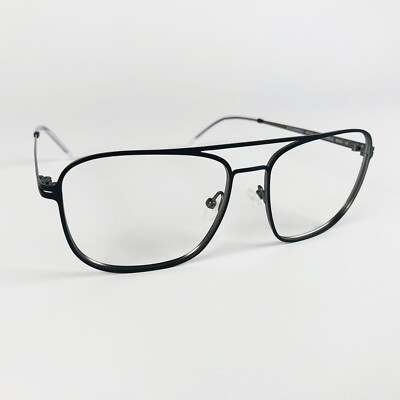 D BY D Brille MATT SCHWARZ SQUARE PILOT Brille Brillengestell MOD: DBOM9022 BB00