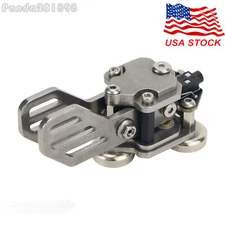 Stainless Steel CW Morse Key Portable Telegraph Key Paddle Key Magnetic Base US