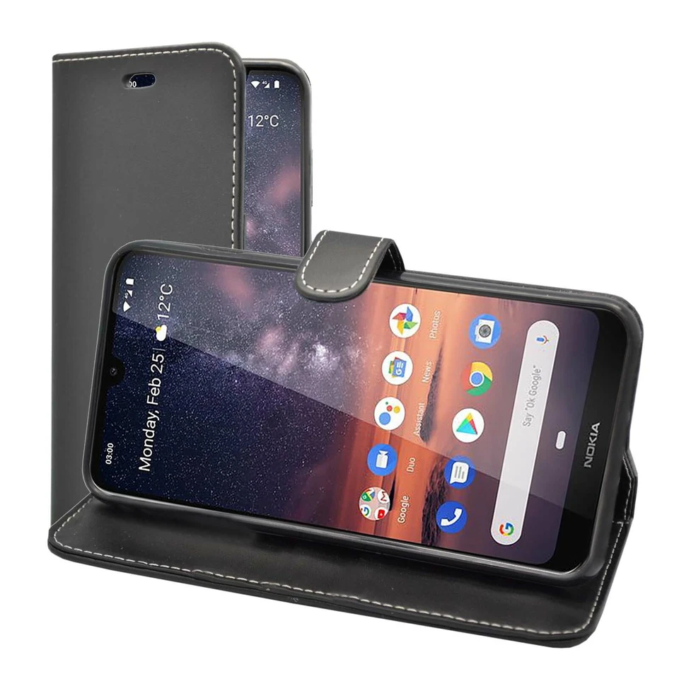Case For Nokia 3.2 Wallet Flip PU Leather Stand Card Slot Pouch Phone Cover - Image 4 of 4