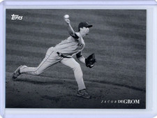 2020 Topps On Demand Black & White Jacob DeGrom New York Mets Base Card #38
