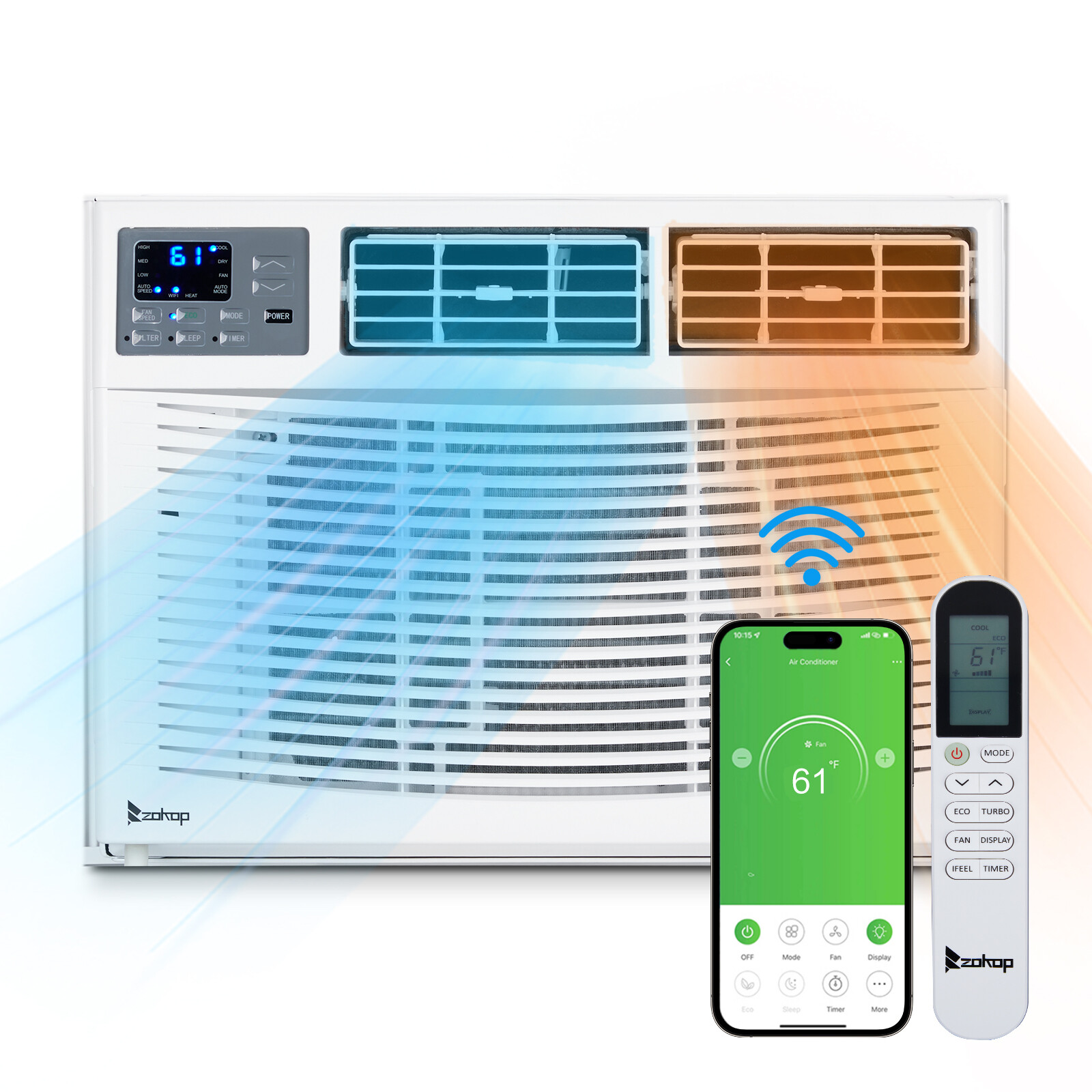 8000 Btu Ac Heater Combo Window Unit ROVSUN 8000 BTU Window Air