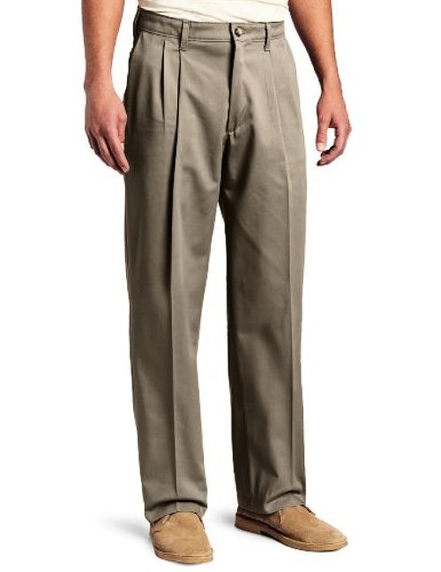 Lee Mens Big Tall Comfort Waist Custom Fit Pleated Pant Pick Sz