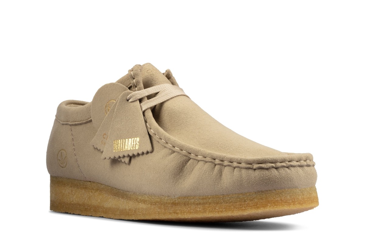 Clarks Original Men Wallabee Sand Vegan Made In Portugal Spring