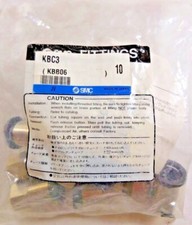 SMC KBC3 (KBB06) Pneumatic Fittings (Pack Of 10) "NEW"