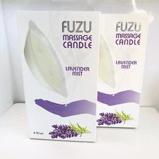 Lot of 2 Fuzu Massage Candle -Lavender Mist, 4 fl oz, BNIB
