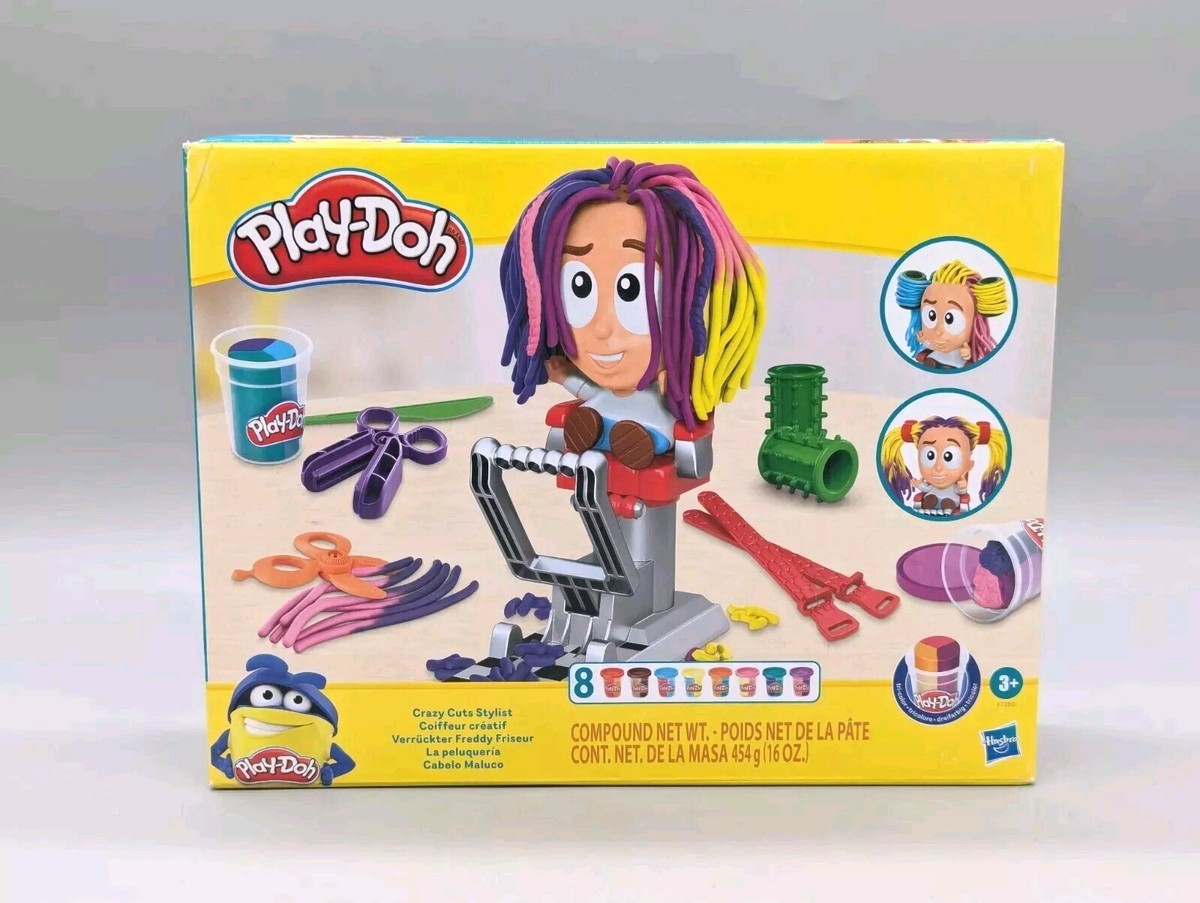 Hasbro Play-Doh Fantastic Barber Crazy Cuts Stylist Hair Salon