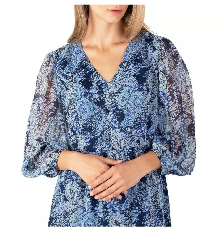 Joie Dresses | Joie Blue Parisian Paisley Maxi Tiered Dress Size Large Nwt | Color: Blue | Size: L | Pm-58656401'S Closet