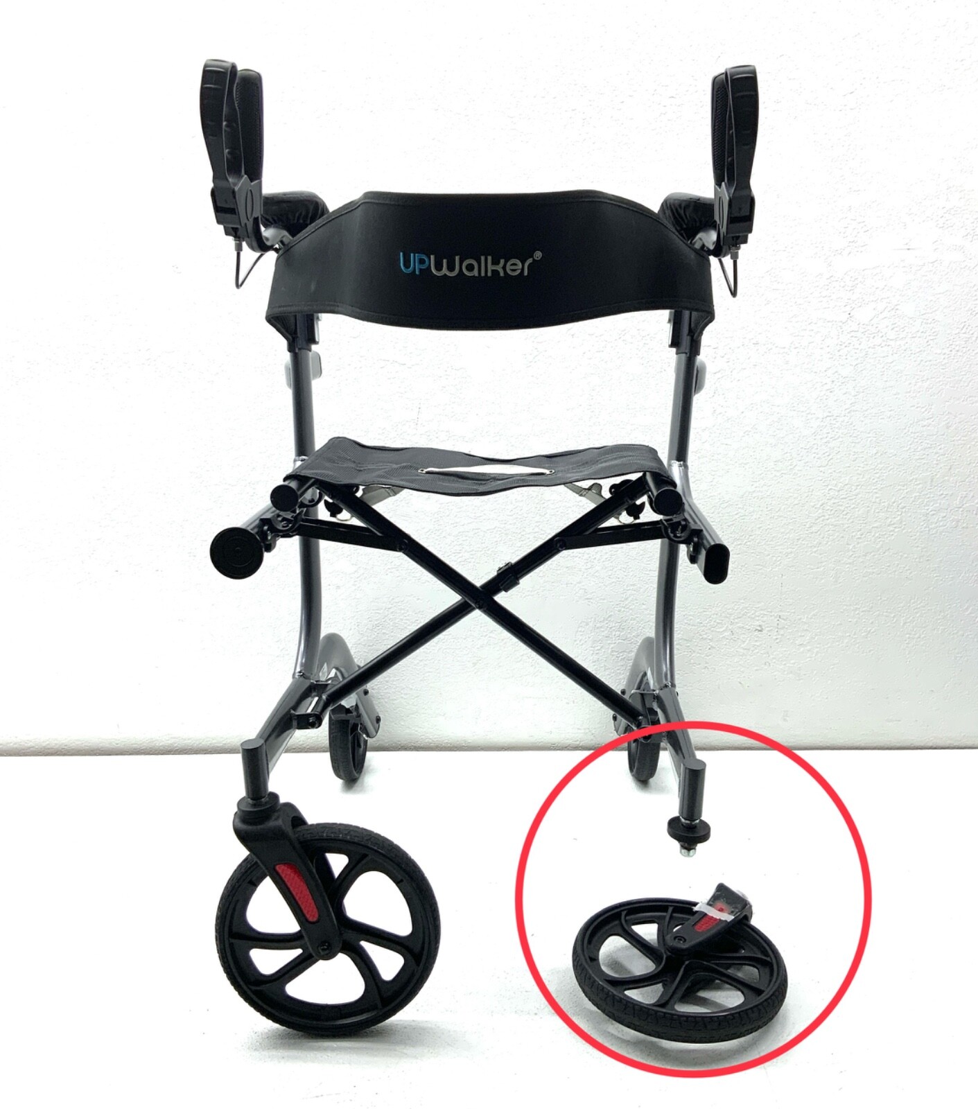 FOR PARTS UPWalker Premium Lite Upright Walker / Dark Luster Silver