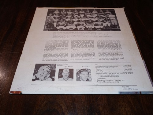 Oakland A's Finley's Heroes Record LP Vinyl 1972 Baseball Team Season EX - Picture 6 of 6