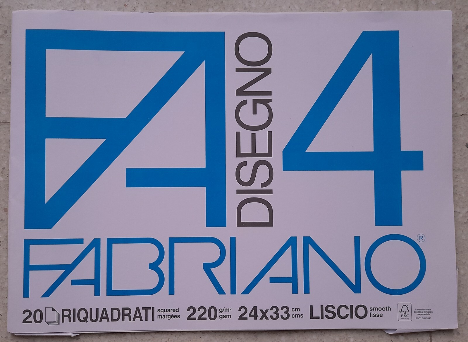 Fabriano – Blocco F4 24×33 Liscio Riquadrato 20 Fogli Cf.10 Pezzi