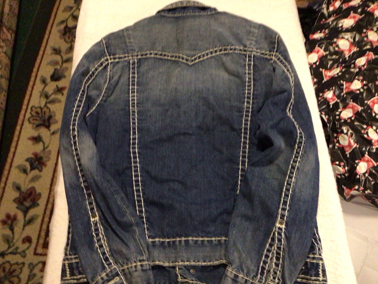 Men’s True Religion Jean Jacket Size XL Rare Vintage Nice! image 4