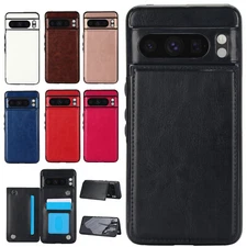 For Google Pixel 9A/9 Pro XL/9 Pro/9 Back Flip Stand Leather Wallet Phone Case
