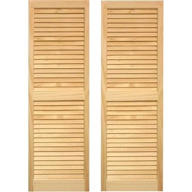 Exterior Louvered Shutters 15 x 55 in.