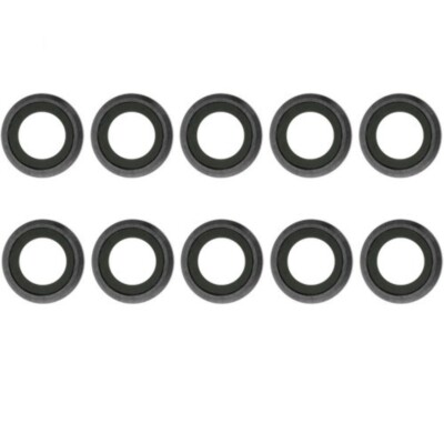 Lot Of 10 Rear Camera Lens w/Frame Compatible for iPhone 6 Plus/6s Plus BLACK