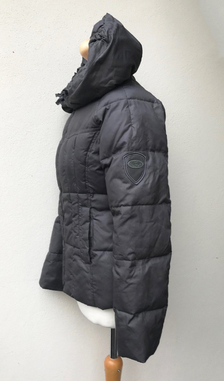 FIRETRAP DOWN PUFFA JACKET - Brown - Size Small - image 4