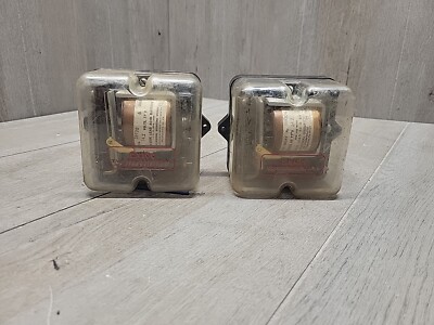 2 Vintage Exide TVR Voltage Relay