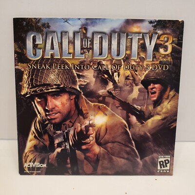 Call of Duty 3 Sneak Peek DVD Near Mint Condition Activision