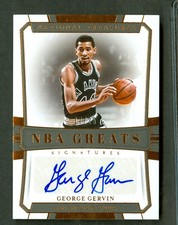 George Gervin 2018  National Treasures NBA Greats Signatures Bronze  Auto