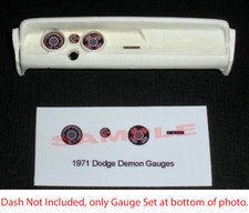 1971 DODGE DEMON GAUGE FACES for 1/25 scale MPC kits  PLEASE READ DESCRIPTION