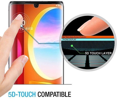2x For LG Velvet 5G 3D Curved Edge Tempered Glass Film Screen Protector 2 Pack - Picture 4 of 6